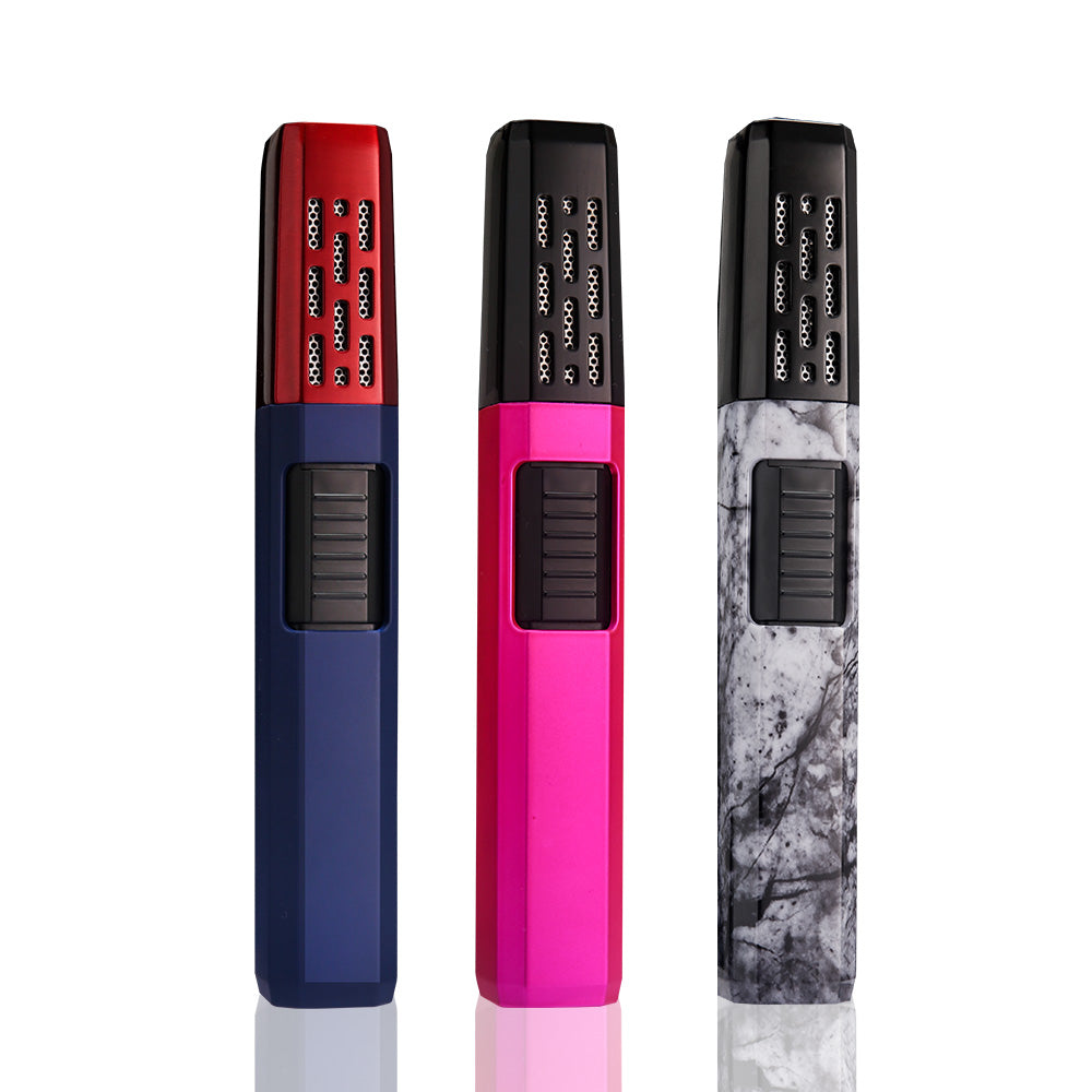 HONEST Torch Lighter Refillable Pen Torch Lighter Adjustable Jet Flame Butane Lighter for Grill BBQ Candle Camping