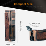 Load image into Gallery viewer, HONEST Four Jet Flame Lighter Torch Lighter Refillable Adjustable Windproof Butane Torch Lighter Gift Sets for Men fatherday Friend Dad Gifts