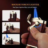 Load image into Gallery viewer, HONEST Torch Lighter Double Jet Flame Lighter Pocket Lighter Gift for Men BBQ Kitchen Fireplace Candle