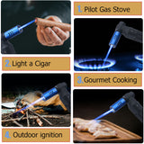 Load image into Gallery viewer, HONEST Blow Torch Sleek Adjustable Butane Torch Cooking Torch Lighter Camping Home Use Welding Culinary Chef Coal Cocktail etc