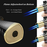 Load image into Gallery viewer, Honest Kitchen Torch Blow Torch Refillable Butane Torch For Cooking Food Baking BBQ Dabs Cocktail Smoke Hookah Coal &amp; More (Blue Two Flame)