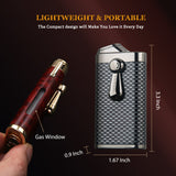 Load image into Gallery viewer, HONEST Torch Lighter Double Jet Flame Lighter Pocket Lighter Gift for Men BBQ Kitchen Fireplace Candle