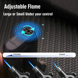 Load image into Gallery viewer, HONEST Torch Lighter Single Jet Flame Butane Lighters Refillable Torch Lighters Adjustable Gas Lighter Windproof Lighters Gift for Men BBQ Grill Camping Without Gas