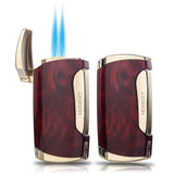 Load image into Gallery viewer, HONEST Cigar Lighter Double Jet flame with Cigar Punch(send without gas) 2 PCS Pack