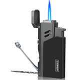 Load image into Gallery viewer, Jet Torch Cigar Lighter Power Flame Adjustable Butane Refillable Cigar Lighter Outerdoor Cigar Puncher Cigar Needle