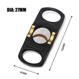 Load image into Gallery viewer, PROMISE Cigar Cutter Guillotine Stainless Steel Double Blade 27mm Cigar Diameter Guillotine Cigar Cutter