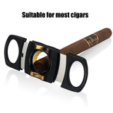 Load image into Gallery viewer, PROMISE Cigar Cutter Guillotine Stainless Steel Double Blade 27mm Cigar Diameter Guillotine Cigar Cutter