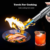 Load image into Gallery viewer, Blow Torch lighter Butane Torch Adjustable Flame Cooking Torch Lighter Candle lighter Camping