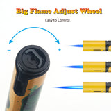 Load image into Gallery viewer, HONEST Torch Lighters, Butane Lighters Refillable Single Jet Flame for Candle Grill BBQ Camping