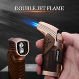 Load image into Gallery viewer, Promise by Honest Jet Torch Cigar Lighter, Power Flame Adjustable Butane Refillable Cigar Lighter Outerdoor