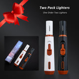 Load image into Gallery viewer, PROMISE Torch Lighters, Butane Lighters Refillable Single Jet Flame for Candle Grill BBQ Camping Lighter Without Gas (2 Pack)