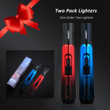 Load image into Gallery viewer, PROMISE Torch Lighters, Butane Lighters Refillable Single Jet Flame for Candle Grill BBQ Camping Lighter Without Gas (2 Pack)