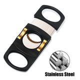 Load image into Gallery viewer, PROMISE Cigar Cutter Guillotine Stainless Steel Double Blade 27mm Cigar Diameter Guillotine Cigar Cutter