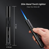 Load image into Gallery viewer, PROMISE Torch Lighters  Butane Lighters Refillable Single Jet Flame for Candle Grill BBQ Camping