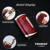 Load image into Gallery viewer, Torch Lighter Double Jet Flame Lighter (Lighter+Cutter)
