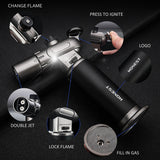 Load image into Gallery viewer, Double Fire Kitchen Blow Torch Lighter Culinary Kitchen Torch with Safety Lock and Adjustable Flame