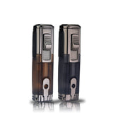 Load image into Gallery viewer, Windproof Triple 3 Jet Flame Cigar Lighter 2 Pack giftbox  shipped without gas